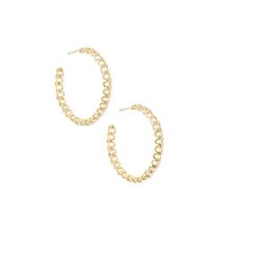 Kendra Scott Fallyn Hoop Earrings Gold